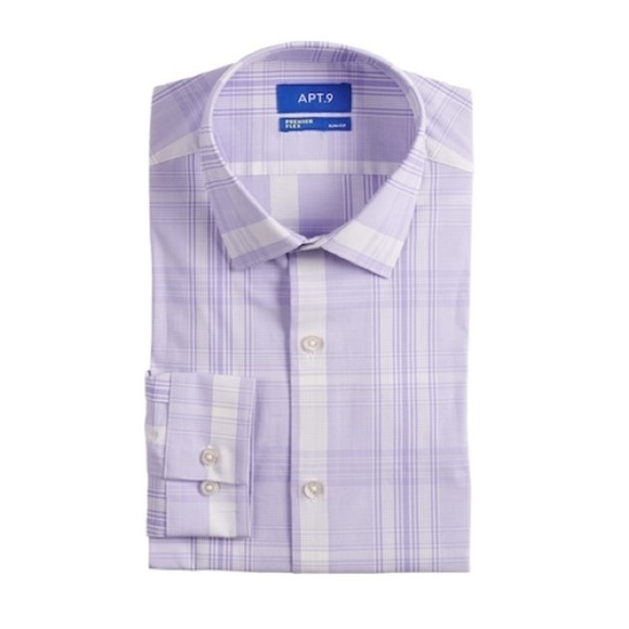 Apt. 9 Other - New Apt 9 Slim-Fit Flex Collar Stretch Dress Shirt